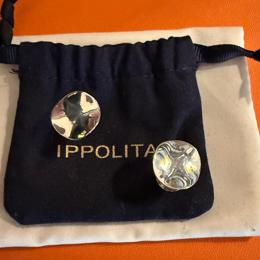 Ippolita Sterling Silver Cufflinks – Sculptural Design – 925 – Brand New